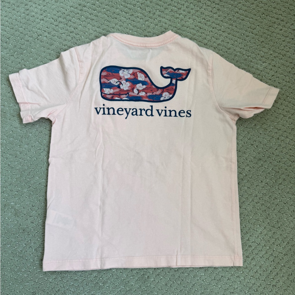 Vineyard Vines Pink T-Shirt with Whale Logo